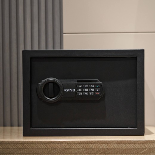 Compact Security Safe With Combination Lock, Personal Steel Safe Box, 0.5 Cubic Feet, RPNB-RP25ESA