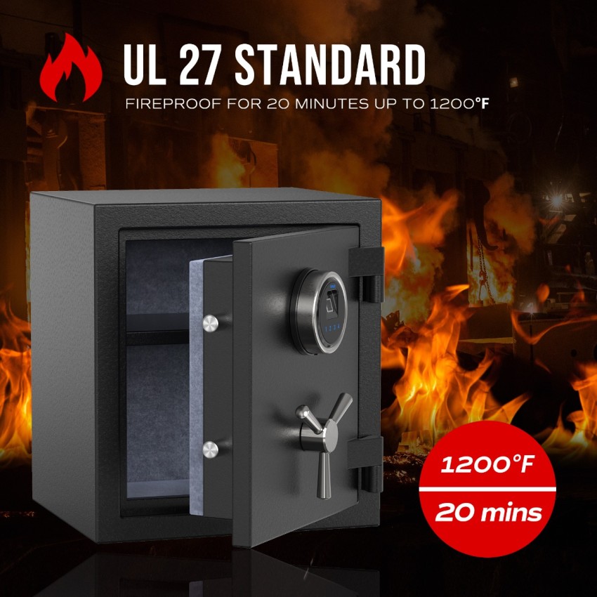 Deluxe Fireproof Safe with Smart Touchscreen Keypad, Perfect for Office & Home, 0.84 Cubic Feet, RPNB RPFS40