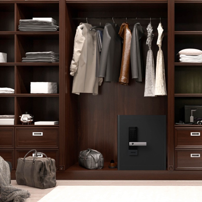Fingerprint Home Safe With LED Light Internal, Luxury Closet Safe, 1.6 Cubic Feet, RPNB RPHS45