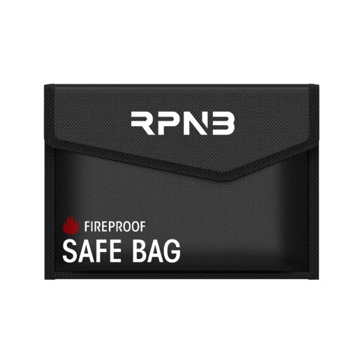 Portable Fireproof Document Bag With Non-Itchy Silicone Coated, 11 ×8 Inches