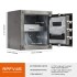 RPNB Large Home Fingerprint Retro Style Biometric Safe Box with Jewelry Drawer, 1.68 cuft-RPFV45