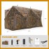 RPNB Huntuing Ground Blind, One-Way See-Through Side-By-Side 4-6 Person Hunting Blind, Two Pop-Up Camouflage Hunting Tents with Noise-Free Windows
