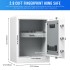 White Fingerprint Home Safe With Touchscreen Keypad, Deluxe Nightstand Safe, 2.8 Cubic Feet, RPNB RPHS60W